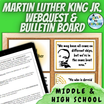 Preview of BUNDLE Martin Luther King Activities and Bulletin Board for Black History Month