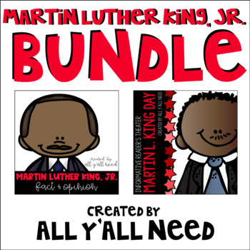 Preview of Martin Luther King Jr Bundle Fact and Opinion plus MLK Day Readers Theater