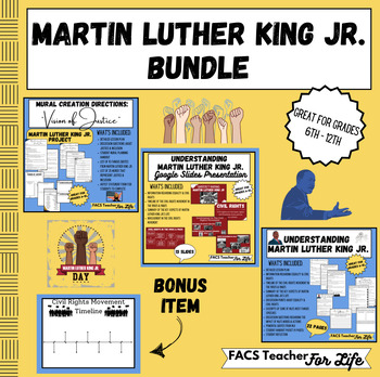 Preview of Martin Luther King Jr Bundle - Middle School or High School
