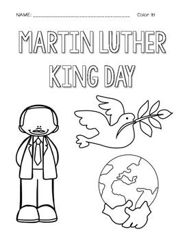 Martin Luther King Jr. COLORING Pages by Countless Smart Cookies