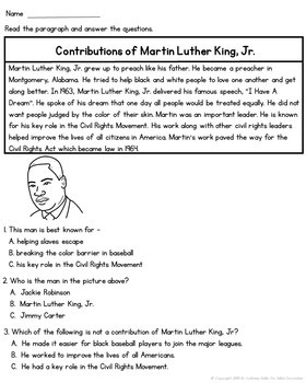 Martin Luther King, Jr. (Civil Rights) by Silloh Curriculum | TpT