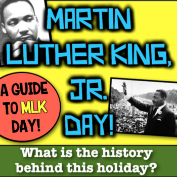 Preview of History of Martin Luther King Jr Holiday Student Reading Activity for MLK Day