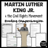 Martin Luther King Jr. Civil Rights Reading Comprehension 