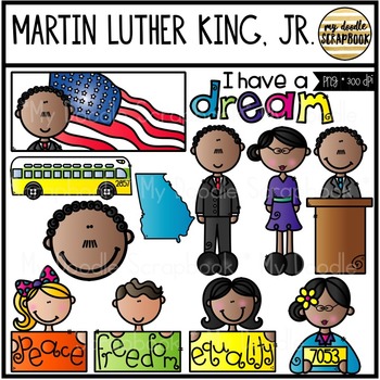 Preview of Martin Luther King, Jr. (Clip Art for Personal & Commercial Use)