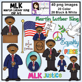 Martin Luther King Jr. Clip Art Set MLK Black History Janu