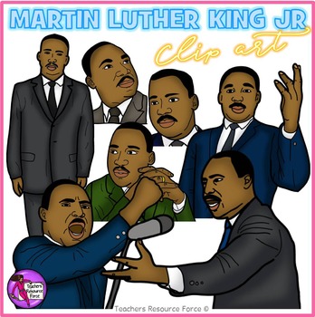Preview of Martin Luther King Jr realistic clip art