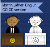 Martin Luther King Jr. Clipart, COLOR VERSION - transparen