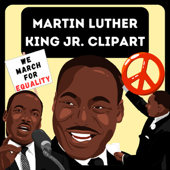 Preview of Martin Luther King Jr Clipart | Commercial and Personal Use MLK PNG Images