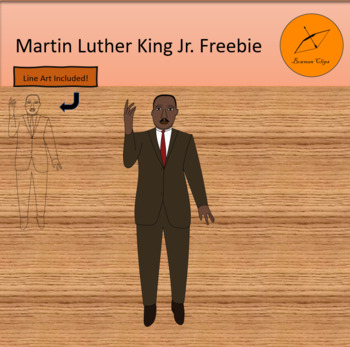 Preview of Martin Luther King Jr. Clipart Freebie!