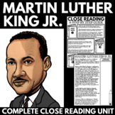 Martin Luther King Jr. Close Reading Activity - Black Hist