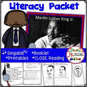 Preview of Martin Luther King Jr. : Close Reading, Song, & Activities!