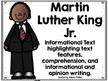 Preview of Martin Luther King Jr. Close Reading and Writing Unit with Text Features