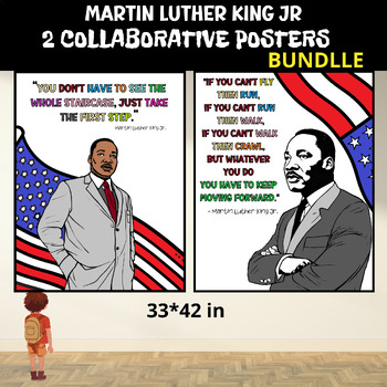 Preview of Martin Luther King, Jr Collaborative Art Poster Project, MLK Day Activity Board