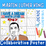 Martin Luther King Jr | Collaborative Coloring Poster Art 