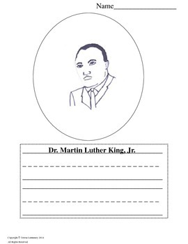 Martin Luther King, Jr. Color and Write {Bell Ringer} | TPT