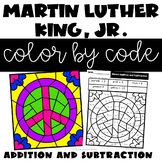 Martin Luther King, Jr. Color by Number Addition and Subtraction