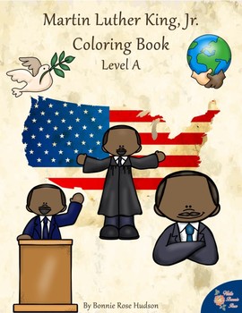 Preview of Martin Luther King, Jr. Coloring Book—Level A