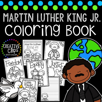 Preview of Martin Luther King Jr. Coloring Book {Made by Creative Clips Clipart}