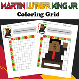 Martin Luther King Jr. Coloring Grid Activity
