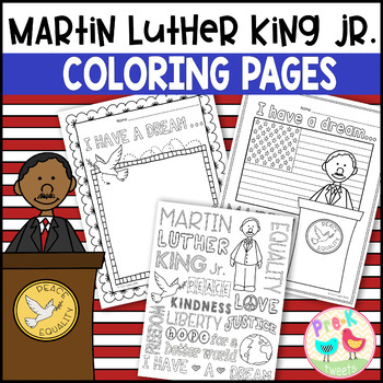 Martin Luther King Jr. Coloring Pages by Pre-K Tweets | TpT