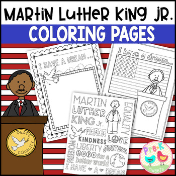 Martin Luther King Jr. Coloring Pages by Pre-K Tweets | TPT