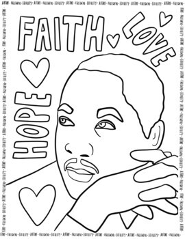 Martin Luther King Jr. Day-themed Coloring Pages • Beeloo Printable Crafts  and Activities for Kids