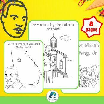 Preview of Martin Luther King, Jr. Coloring Pages | MLK Coloring Pages | MLK Activities