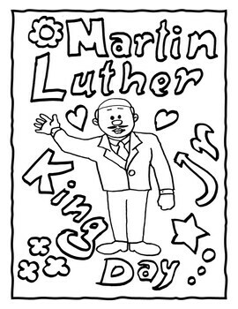 Martin Luther King Jr Coloring Pages | MLK Coloring Pages | MLK Activities