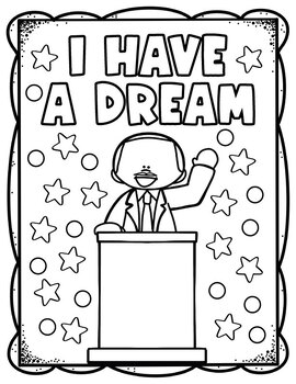 Martin Luther King Jr. Coloring Pages - MLK Day by Tiki-Taka Teacher Shop