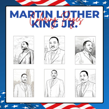 Preview of Martin Luther King Jr Coloring Pages | Black History Month Activities