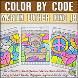 Martin Luther King Jr Activities | MLK Jr Color by Code | 
