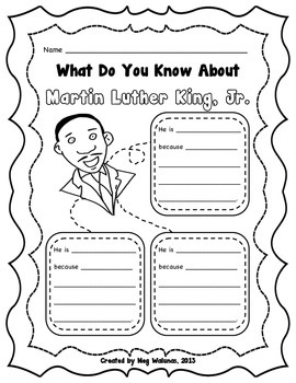 Preview of Martin Luther King, Jr. - Common Core Alligned