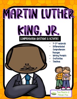 Preview of Martin Luther King, Jr. Comprehension questions and activity pack