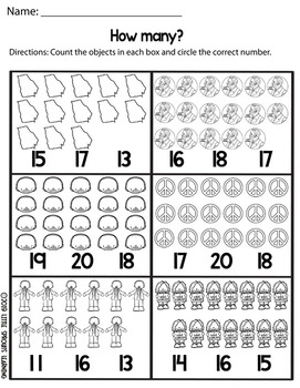 martin luther king jr counting clip cards numbers 0 20 plus worksheets