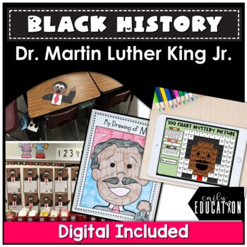 Preview of Martin Luther King Jr. Craft Activities Digital and Print