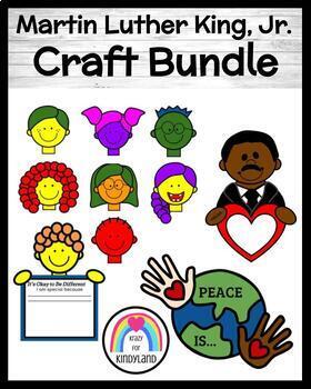 Preview of Martin Luther King, Jr. Craft Activities, Writing Prompts - Peace - Differences