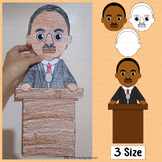 Martin Luther King Jr Craft MLK Day Activities I Have a Dr