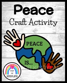 Preview of Martin Luther King, Jr. Craft, Peace Writing Activity: Classroom Community