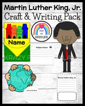 Preview of Martin Luther King, Jr. Craft Activities and Writing Prompts