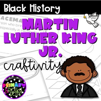 Preview of Martin Luther King Jr. Craft & Writing Activity | MLK Day | Black History