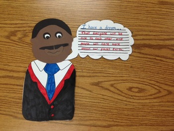 Martin Luther King Jr. Craftivity (A Black History Month Craftivity)
