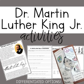 Preview of Martin Luther King Jr. Day Activities!