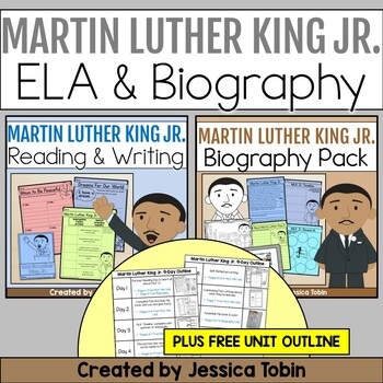 Preview of Martin Luther King Jr. Activities Bundle - Reading, Writing, Biography Unit