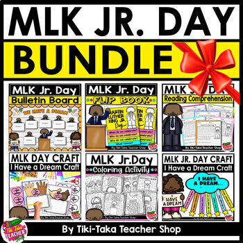 Preview of Martin Luther King Jr. Day Activities Bundle: Coloring, Reading, Writing, & More