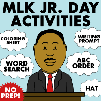 Preview of Martin Luther King Jr. Day Activities - NO PREP! | Fun MLK Jr. Day Packet