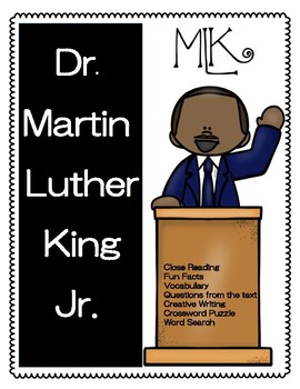 Preview of Martin Luther King Jr. Day Activity Packet with Reading (MLK)