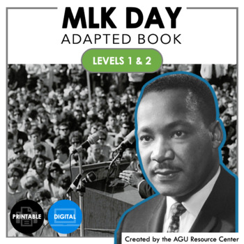 Preview of Martin Luther King Jr. Day Adapted Book | Autism + Special Education