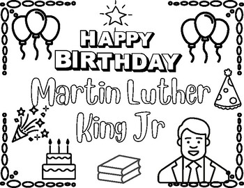 Martin Luther King Jr. Day-themed Coloring Pages • Beeloo Printable Crafts  and Activities for Kids