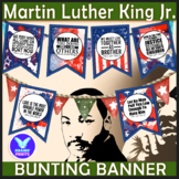 Martin Luther King Jr Day Bunting Banner Flag Famous Quote