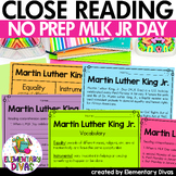 Martin Luther King, Jr. Day Close Reading Passage